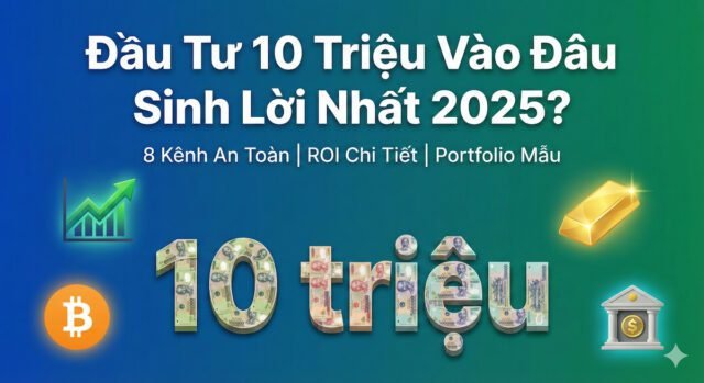 Đầu tư 10 triệu vào đâu sinh lời nhất 2025 - So sánh 8 kênh đầu tư