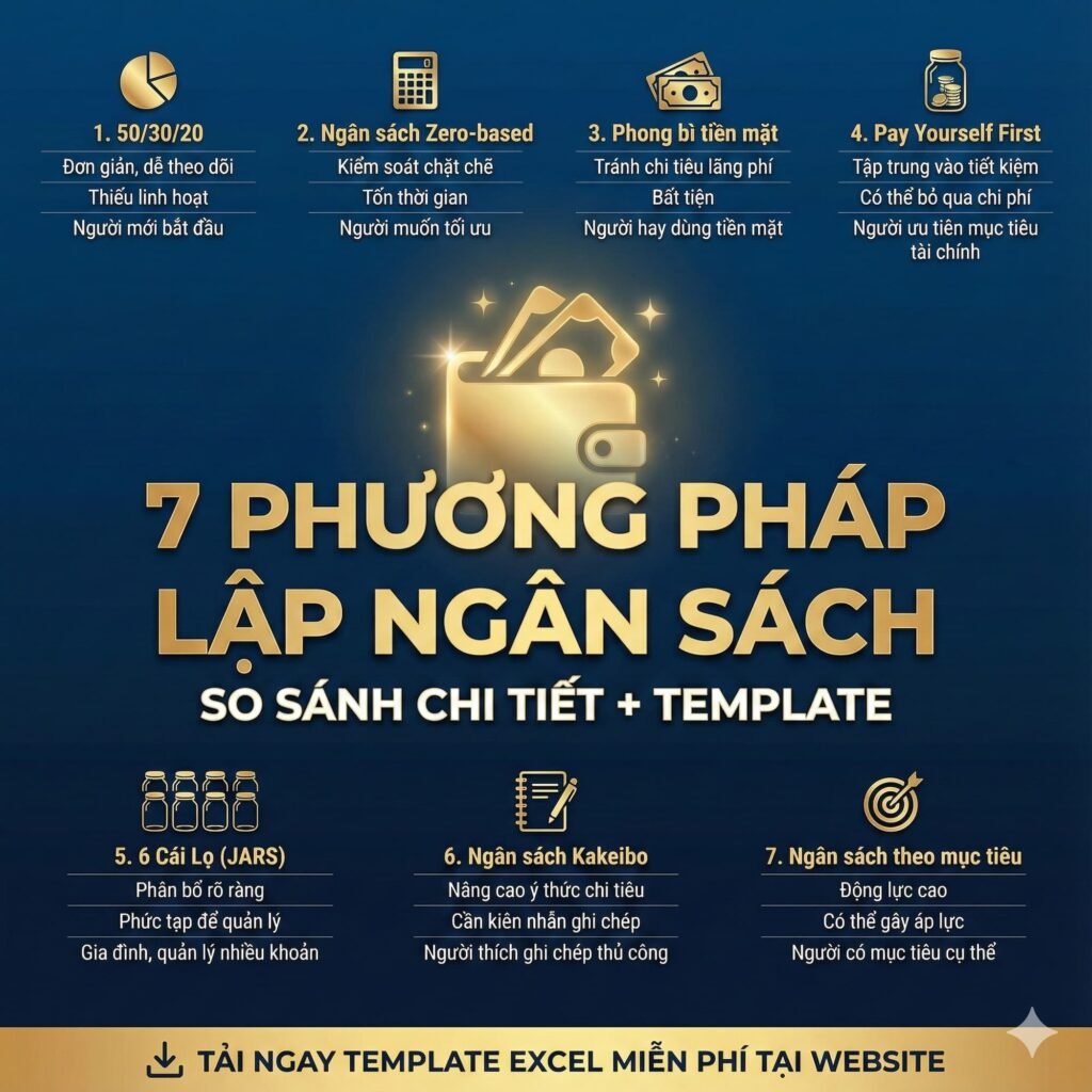Lập ngân sách chi tiêu - 7 phương pháp được chuyên gia tài chính khuyên dùng với template Excel miễn phí