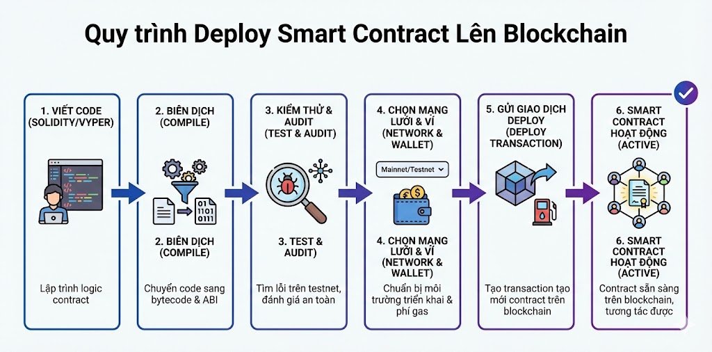 Quy trình deploy smart contract lên blockchain