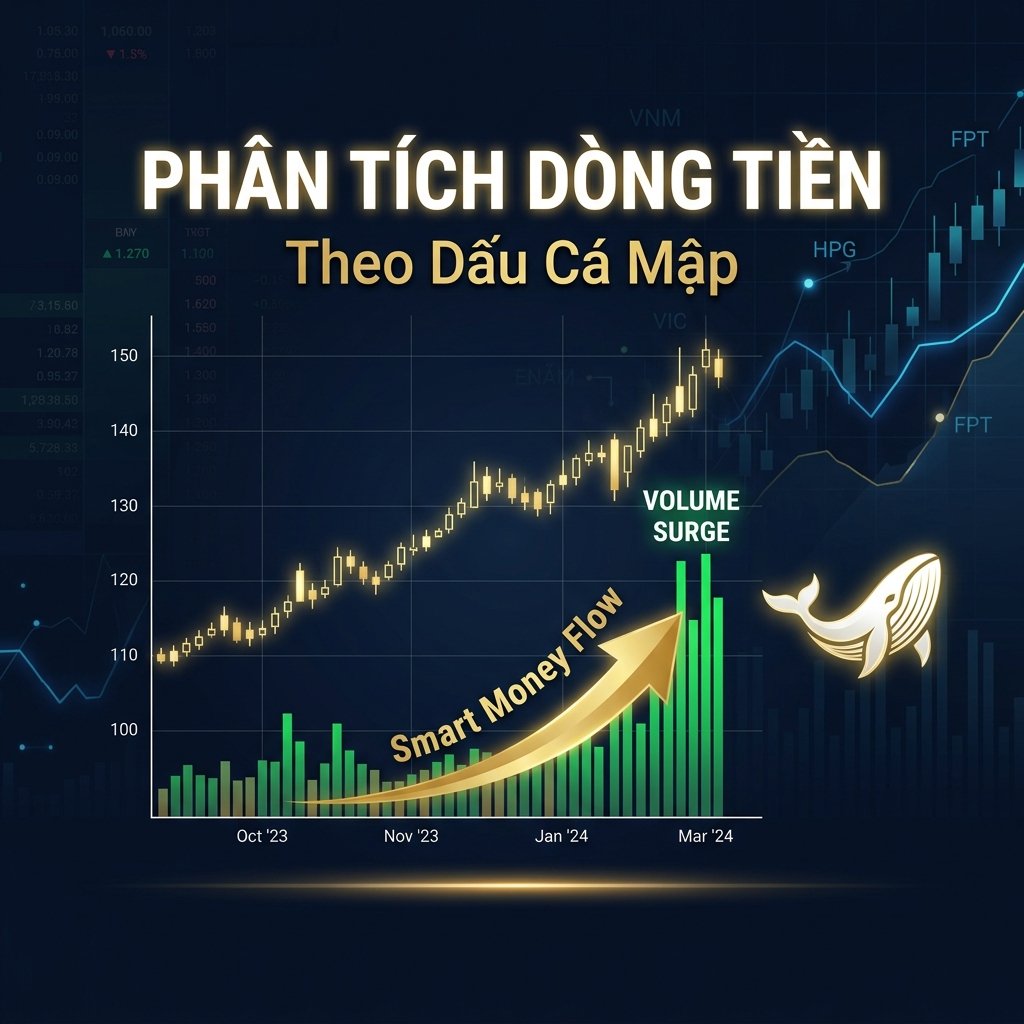 Phân Tích Dòng Tiền & Khối Lượng: Đọc Vị Hành Vi ‘Cá Mập’ Trên Bảng Điện