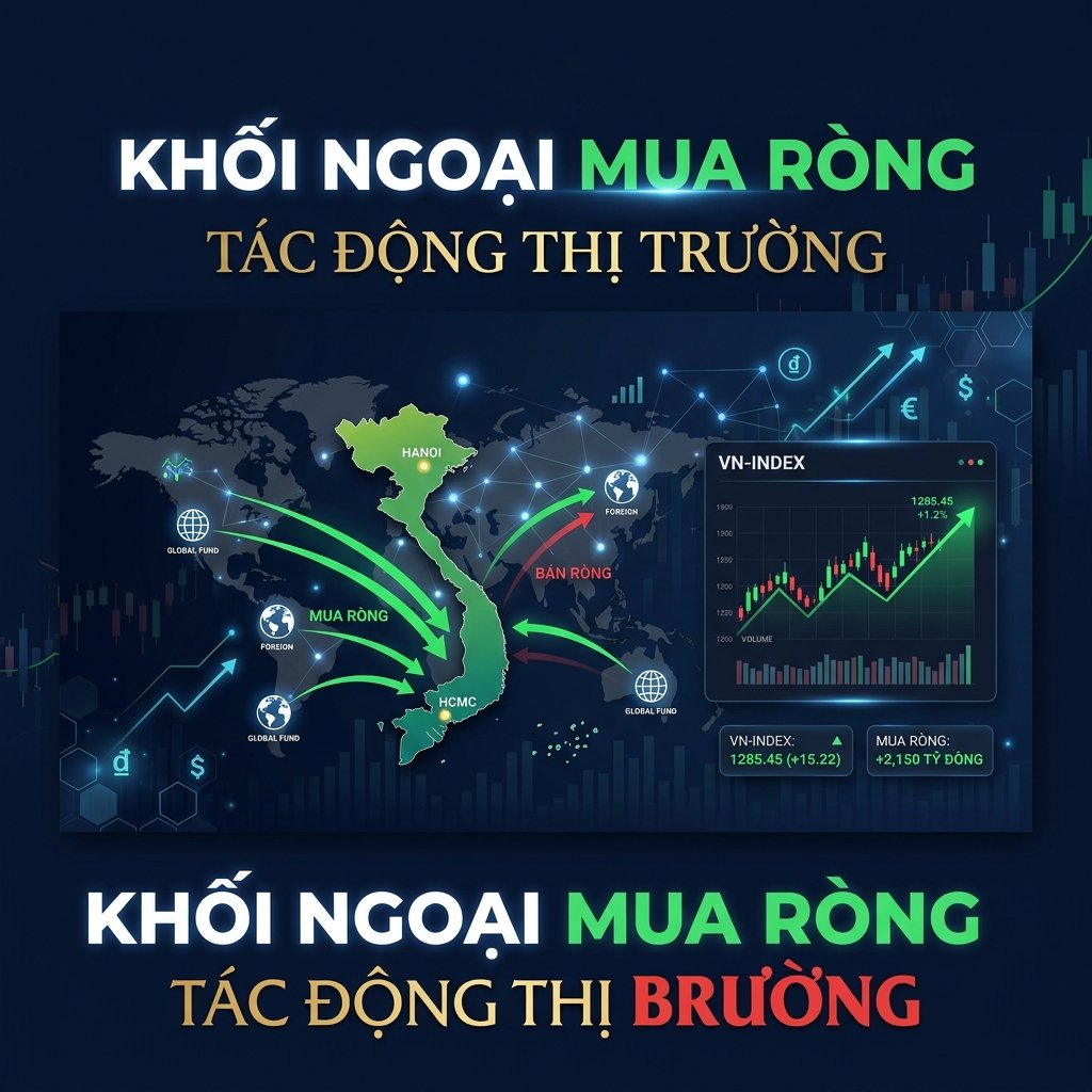 Khối Ngoại Mua Ròng / Bán Ròng Là Gì? Đọc Vị Lệnh Tay To Dẫn Dắt VN-Index