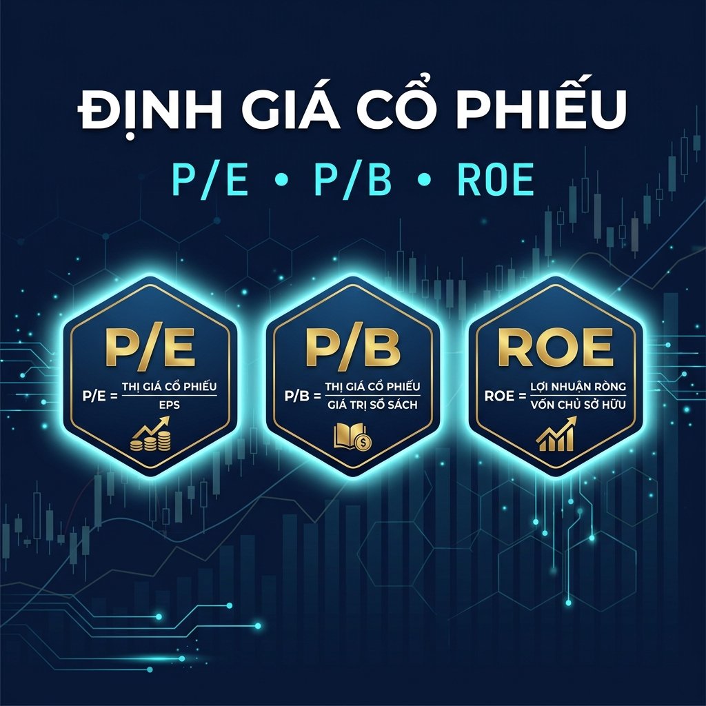 Chỉ Số P/E, P/B, ROE Là Gì? Hướng Dẫn Định Giá Cổ Phiếu Tốt Nhất (Cập Nhật 2025)