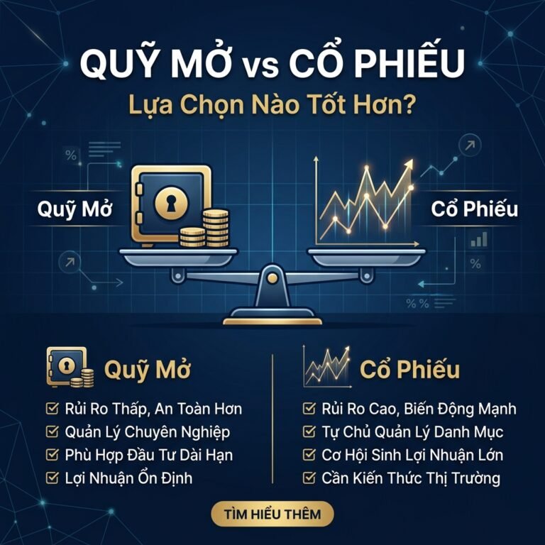 Quỹ Mở Và Cổ Phiếu: Sự Lựa Chọn Nào Cho Người Bận Rộn Không Biết Xem Bảng Điện?