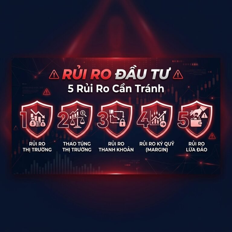 5 Rủi Ro Đầu Tư Chứng Khoán Trí Mạng & Cách Quản Trị Hiệu Quả Dành Cho F0