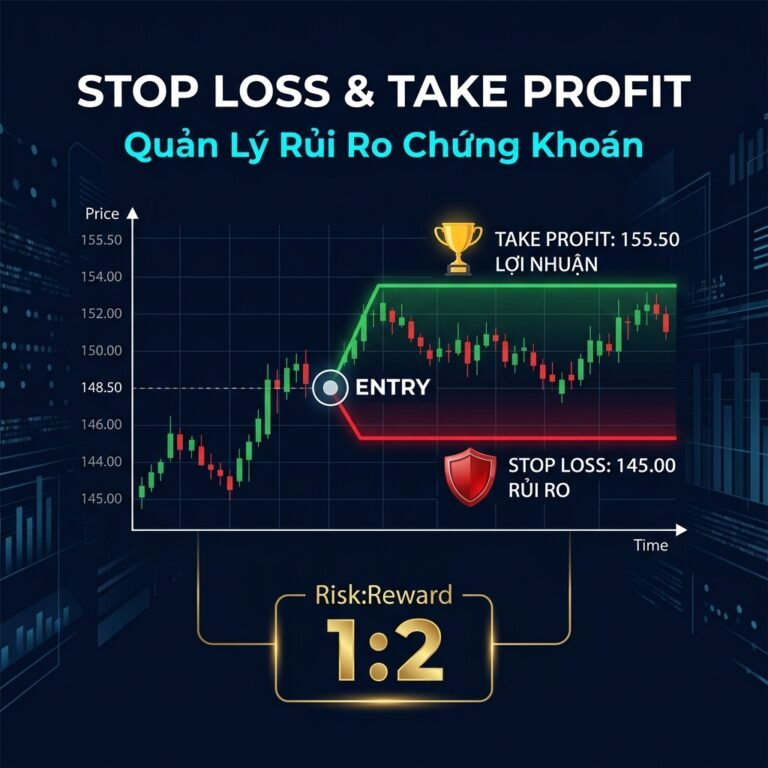 Stop Loss và Take Profit: Kỹ Năng Sống Còn Trong Chứng Khoán Giúp Trader Không Cháy Tài Khoản