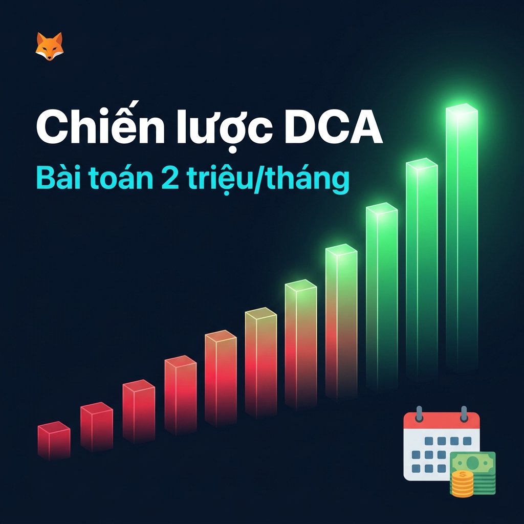 Đầu tư DCA chứng khoán là gì? Bài toán thực tế với 2 triệu/tháng