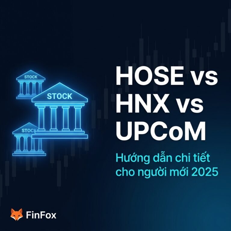 Sàn HOSE, HNX, UPCoM: Khác gì nhau? Hướng dẫn chi tiết cho người mới (2025)